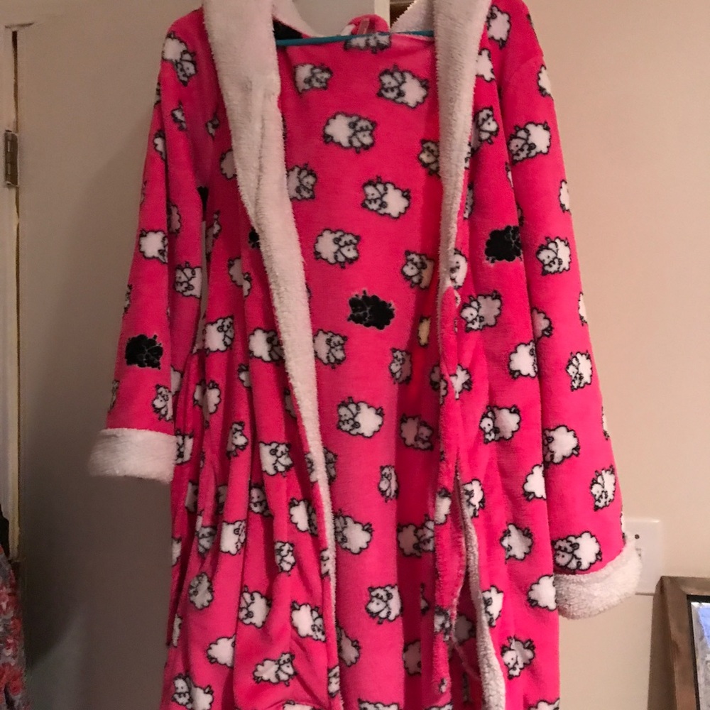 Comfy Pink Sheep Robe